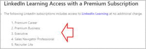 Linkedin Learning Premium opportunities